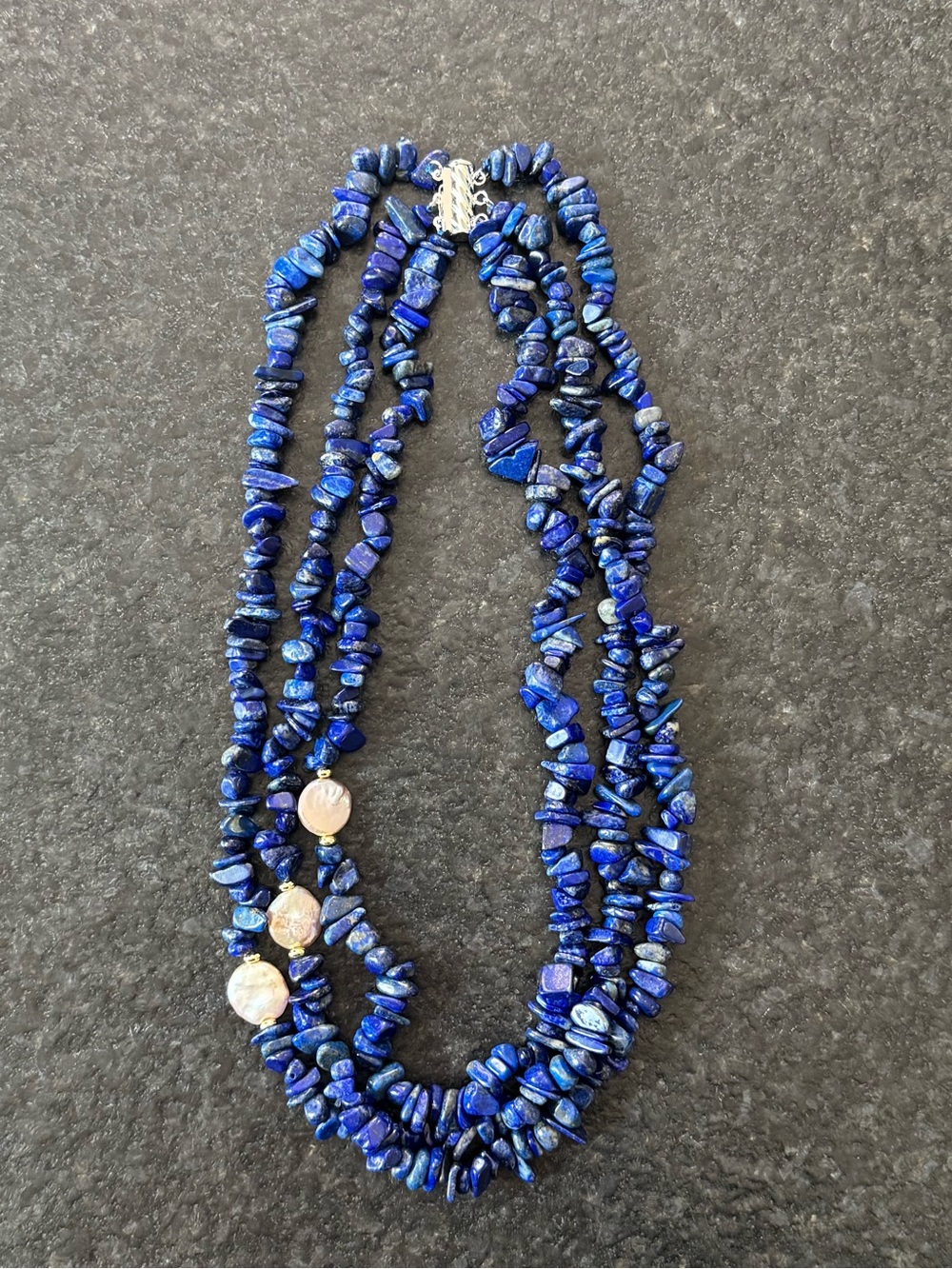 NWOT Tuckernuck Lapis Lazuli and Pearl Necklace